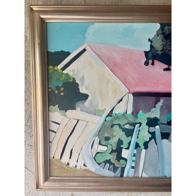 Late 20th Century Vintage Landscape Painting by Haitian Artist Phillip “Fillmore” Outten For Sale - Image 5 of 8