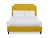 Casa Cosima Reagan Queen Bedframe, Golden Velvet For Sale - Image 4 of 4