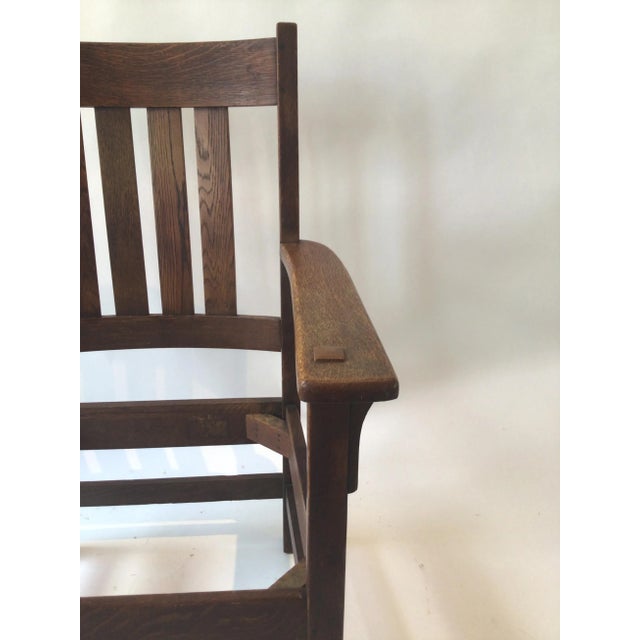 1920s J.M. Young & Sons Arts And Crafts Armchair For Sale In New York - Image 6 of 9