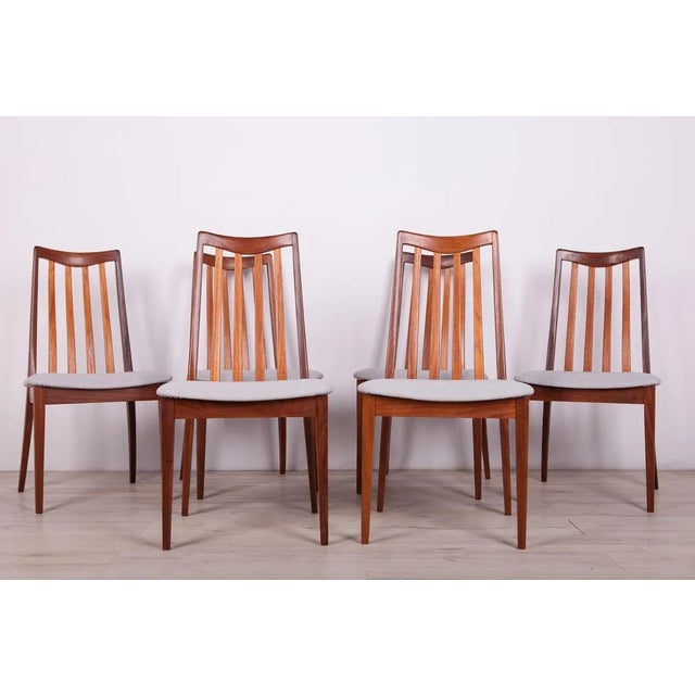 - Set of six dining chairs produced by G-Plan in the United Kingdom circa 1960 - Designed by Leslie Dandy - Frames made of...