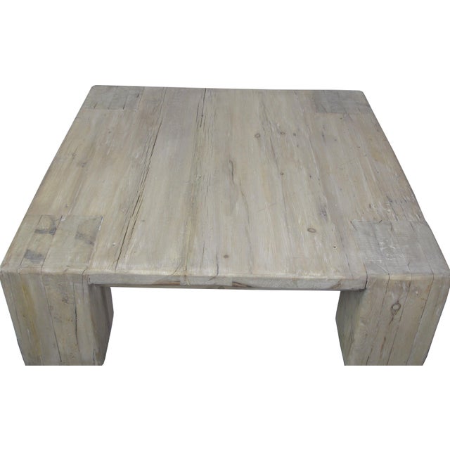 Rustic Pine Square Coffee Table Chairish