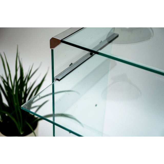 Glass Desk by Pierangelo Gallotti for Gallotti & Radice, Italy, 1980s For Sale - Image 3 of 12