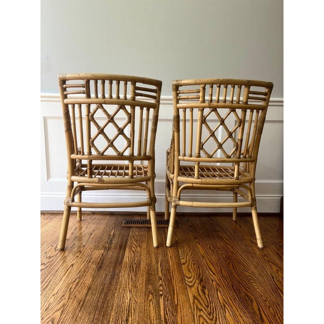 Brown Jordan 1960s Rattan Dining Chairs, attr. Brown Jordan, set of 6 For Sale - Image 4 of 8