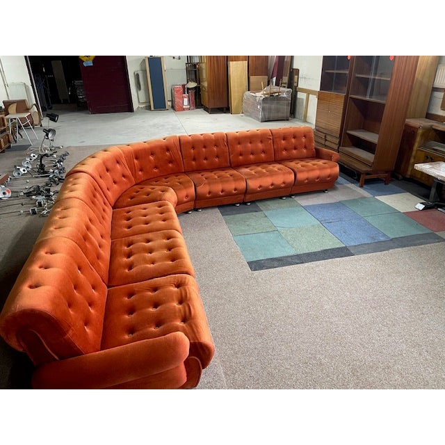 Modulair seating 8 pieces by tatra nabytok, 1970. In superb original condition. 8 pieces,so you can make your own line-up...