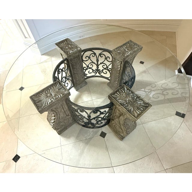 The Platt Collections The Platt Collections Glass Top Coffee Table For Sale - Image 4 of 17