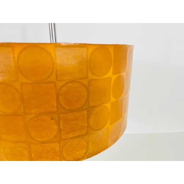 Metal Orange Cocoon Table Lamp by Goldkant, Germany, 1960s For Sale - Image 7 of 11