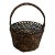 Antique Primitive Gathering Basket For Sale