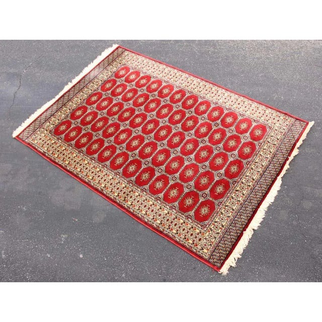 1960s Vintage Bokhara Wool Rug Made In Greece For Sale - Image 5 of 13