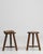 Brown 1970s Pair Of French Bobbin Stools For Sale - Image 8 of 11