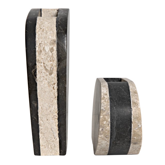 Noir Zola Vase, Set of 2 For Sale - Image 4 of 4