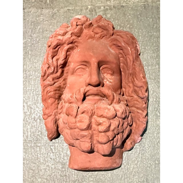 Vintage Terracotta Wall Sculpture For Sale - Image 4 of 12