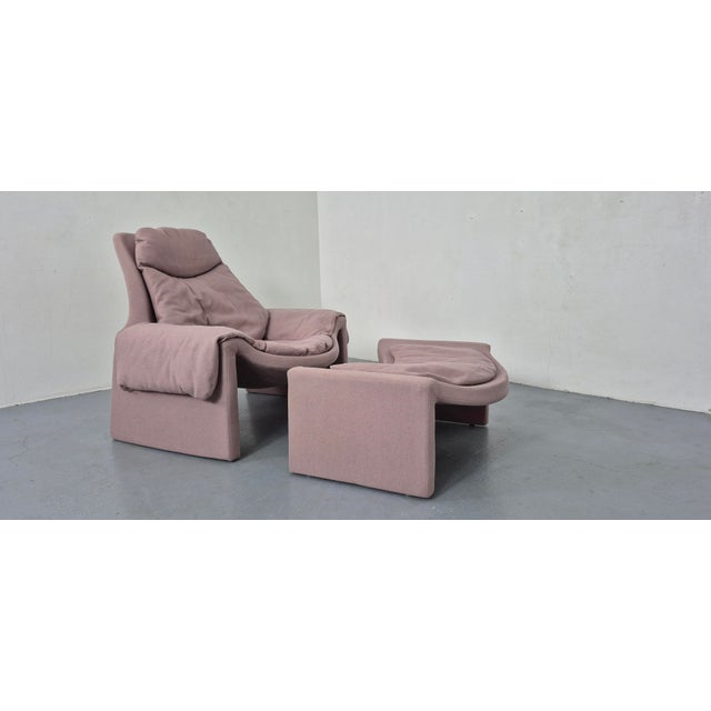 Set of P60 Chair and Ottoman by Vittorio Introini for Saporiti, Italy, 1960s For Sale - Image 16 of 16