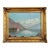 Vintage Signed Mountain Lake Landscape Oil Painting For Sale