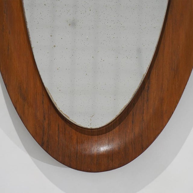Curved Plywood Wall Mirror, 1960s For Sale - Image 10 of 12