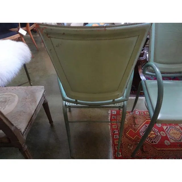 Metal Italian Iron and Leather Chairs by Sawaya & Moroni - a Pair For Sale - Image 7 of 11