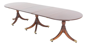 Regency Extending Pedestal Table in Mahogany, 1920s