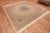 Gorgeous Luxurious Light Ivory Fine Floral Silk Persian Gonbad Design Square Qum Rug, country of origin: Persian Rugs,...