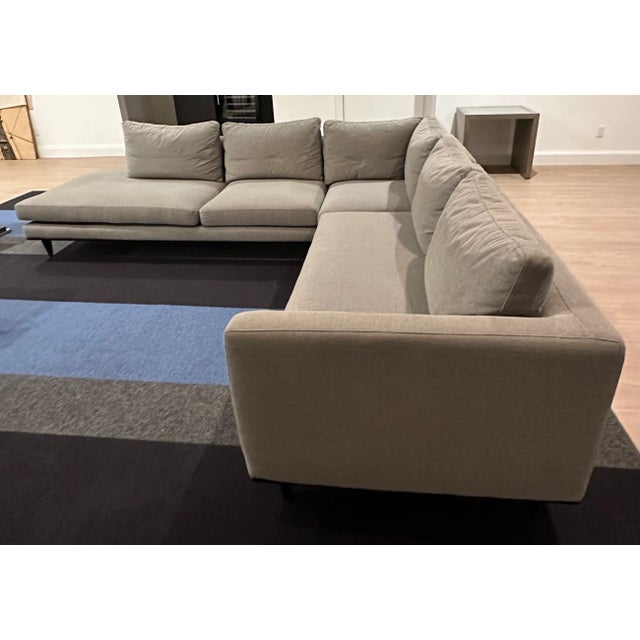The art of modern relaxation has been perfected from top to bottom in the Milo sectional. The bench seat cushion and plush...