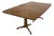 Walnut Two Pedestal Dining Table with 3 Leaves For Sale
