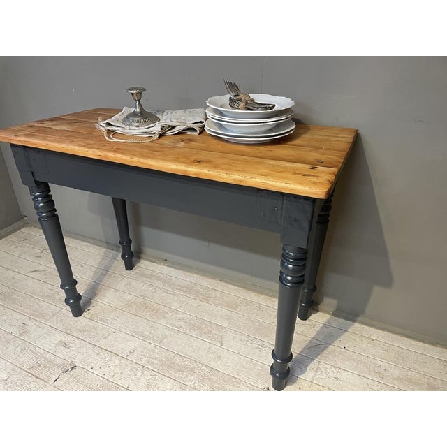 Antique Black Fir Table, 1890s For Sale - Image 18 of 18