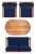 Brown Deacon 4 Piece Living Set - Natural/Navy For Sale - Image 8 of 10
