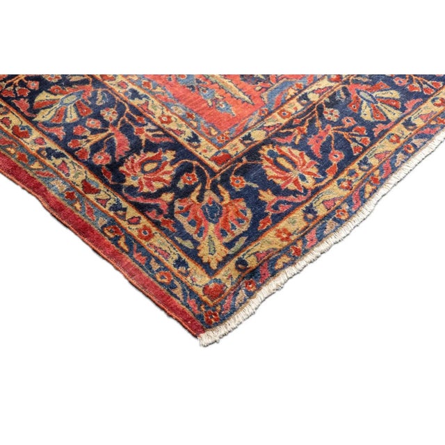 Textile Antique Sarouk Rug 9'2'' x 11'3'' For Sale - Image 7 of 12