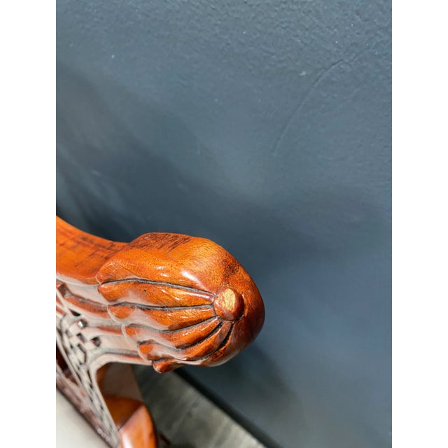 Chinese Chippendale Pagoda Settee For Sale - Image 4 of 11