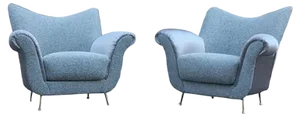 Set of Mid-Century Italian Armchairs