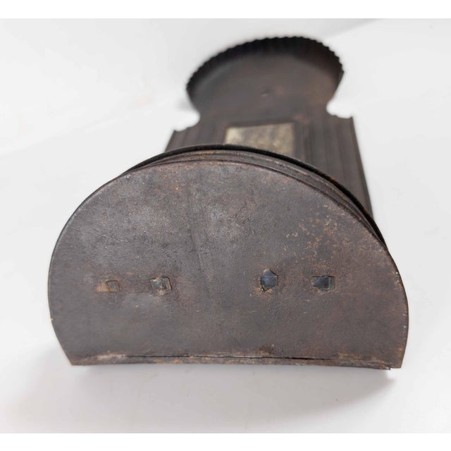 19th or 20th Century Primitive Colonial Tin Mirror Back Candle Wall Sconce For Sale - Image 10 of 10