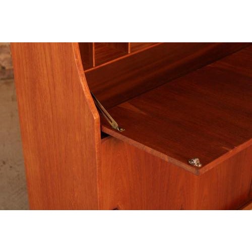 1960s Mid-Century Modern Teak Secretaire, 1960s For Sale - Image 5 of 11