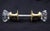 Traditional Vintage Octagon Glass Bullet Brass Passage Door Knob Set For Sale - Image 3 of 6