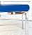 Blue Vintage Bright Blue and Steel Modern Side Chair For Sale - Image 8 of 13