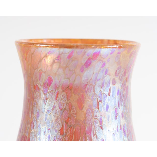 Late 20th Century Aaron Slater Signed Art Glass Wine Glass Goblets For Sale - Image 5 of 9