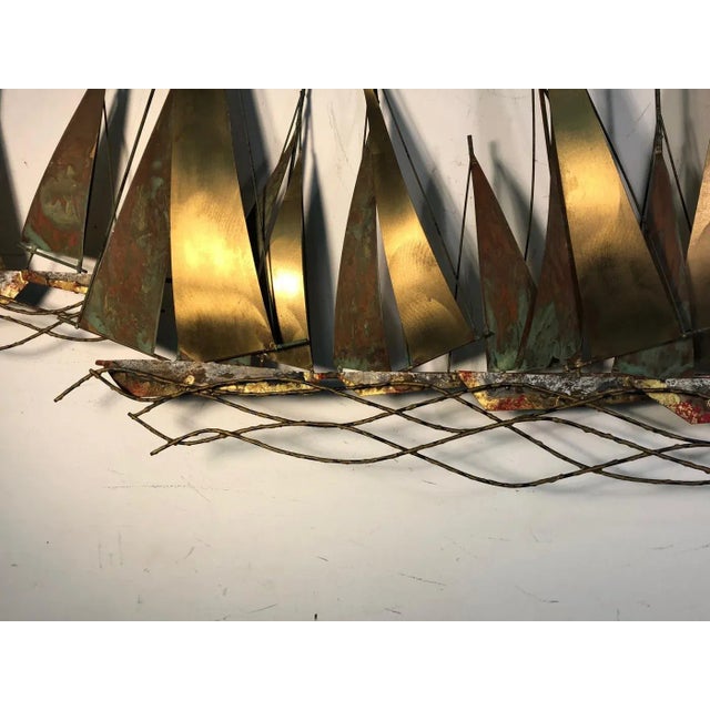 1970s Curtis Jeré Scale Boat Wall Sculpture by Curtis Jere For Sale In Philadelphia - Image 6 of 11