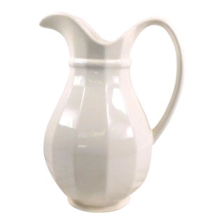 1970s Pfaltzgraff Large White Pitcher For Sale