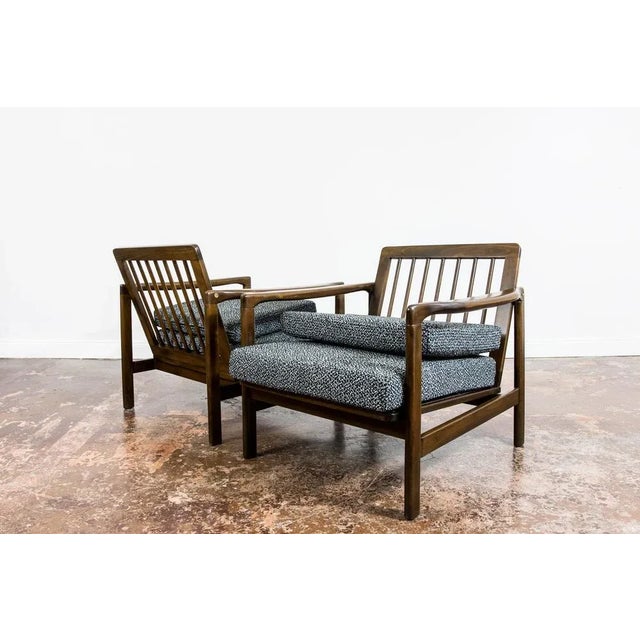 Black Set of B-7522 Armchairs by Zenon Bączyk, 1960s For Sale - Image 8 of 11