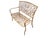 Late 20th Century Late 20th-C. Faux Bois Metal Garden Bench or Settee For Sale - Image 5 of 16
