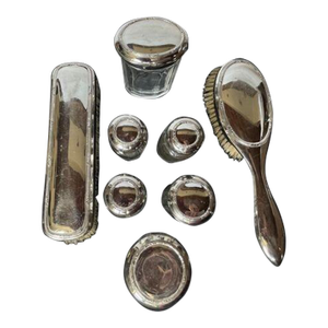Vintage Chrome Vanity Set