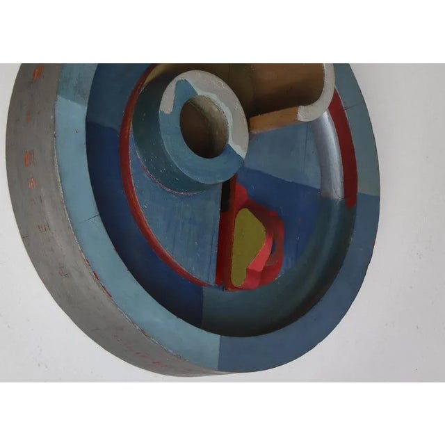 Playful abstract artwork by Danish artist Erik Lagoni Jakobsen made at his own workshop in 1968. The work consist of...