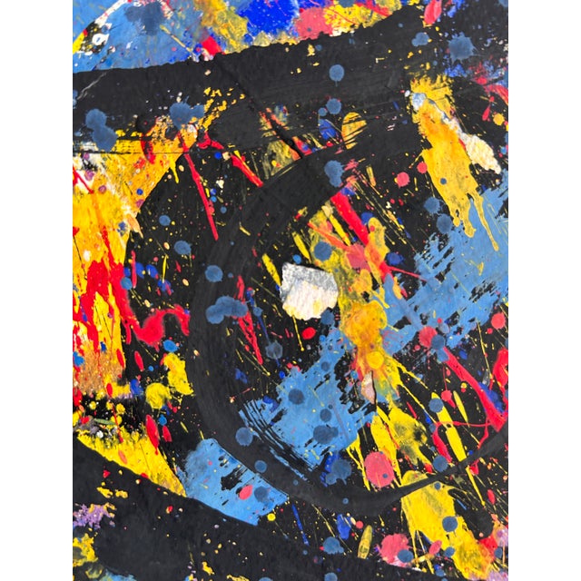 Large Double-Sided Abstract Expressionist Painting Signed Hendrik Grise For Sale - Image 4 of 8