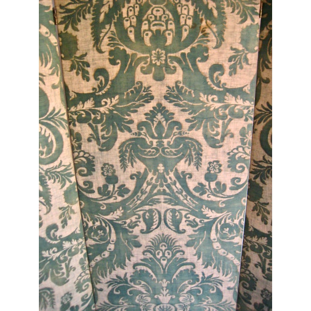 Baroque Antique Fortuny Paravent Screen For Sale - Image 3 of 15