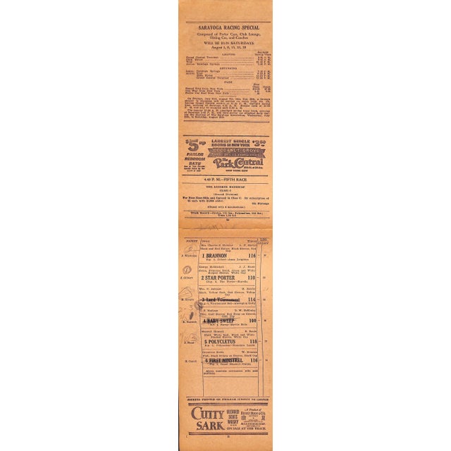 The Saratoga Association Official Programme August 21 1936 For Sale - Image 4 of 8