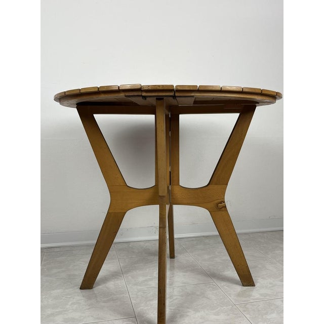 Folding Table in Maple Wood from Fada Asiago, Italy, 1976 For Sale - Image 3 of 14