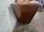 Brass 1930s Art Deco Waterfall Burl Wood Vanity With Circular Mirror For Sale - Image 8 of 12