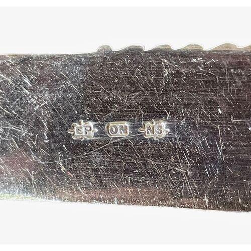 Silver Vintage Silver-Plated Meat Carving Knife For Sale - Image 8 of 8