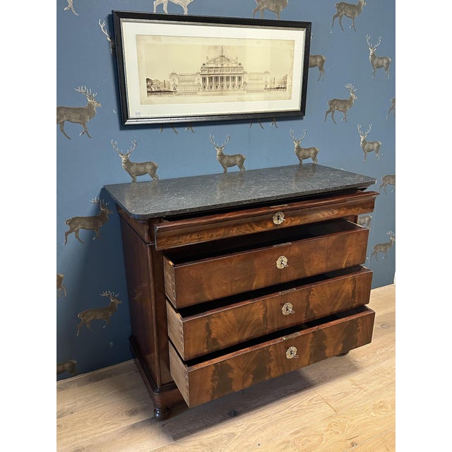 Antique French Louis Phillipe Chest of Drawers For Sale - Image 10 of 14