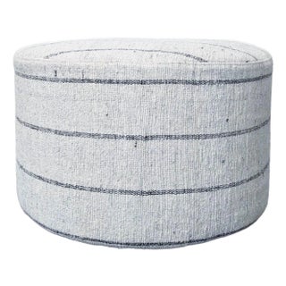 The Citizenry Sanjay Ottoman - Handcrafted Cotton Design For Sale