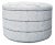 The Citizenry Sanjay Ottoman - Handcrafted Cotton Design For Sale