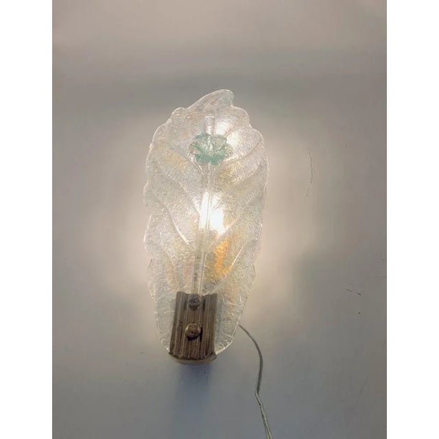 1970s Murano Glass Wall Lamp attributed Barovier, 1970s For Sale - Image 5 of 6