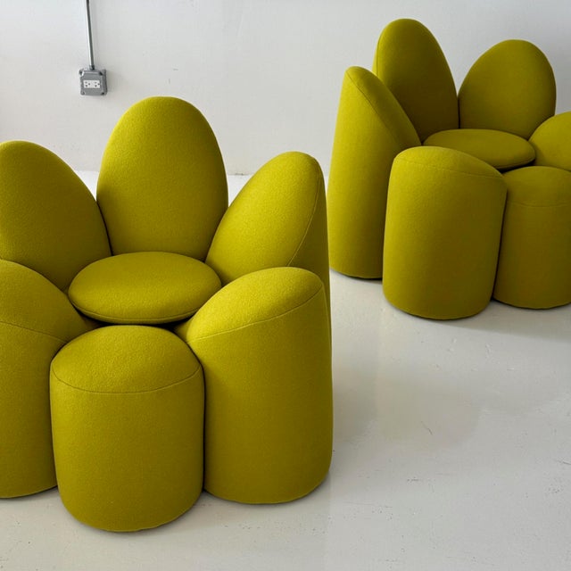 c. 2000s. Italy. Price is for the set. Contact us if you’d like to purchase a single item. Reupholstered in Kvadrat Tonus...